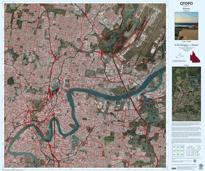 Department of Resources Brisbane (9543-33i) digital map