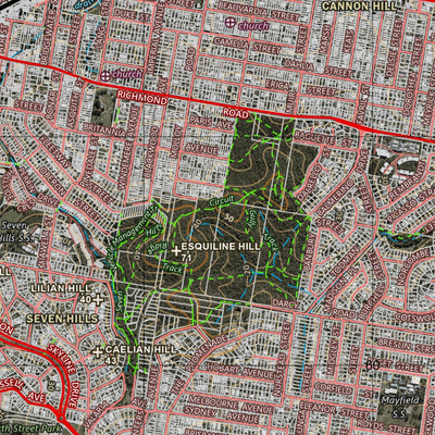 Department of Resources Brisbane (9543-33i) digital map