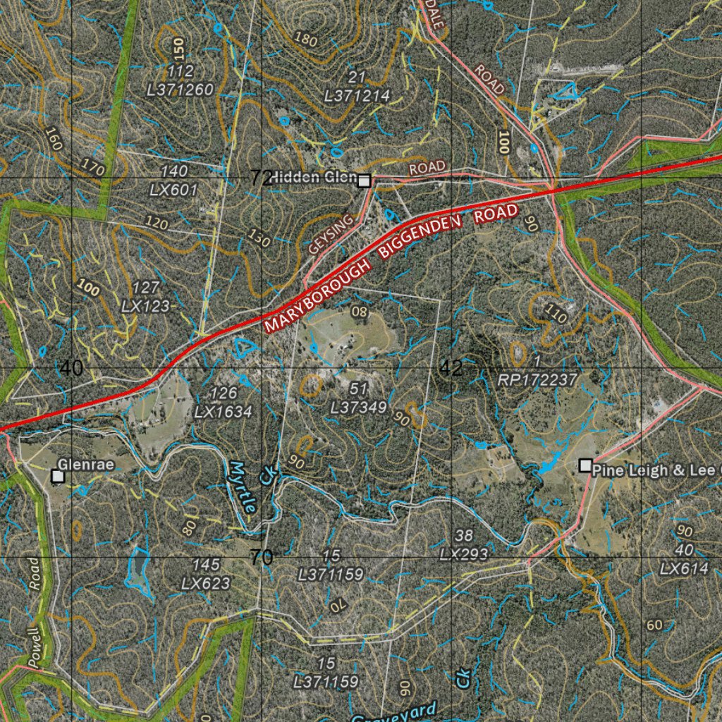 Brooweena (9346-1i) Map by Department of Resources | Avenza Maps