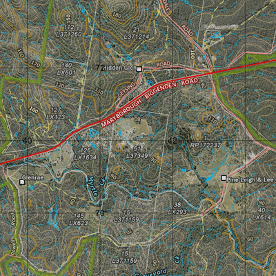 Department of Resources Brooweena (9346-1i) digital map