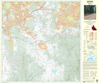 Department of Resources Bundamba (9442-13) digital map