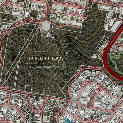 Department of Resources BURLEIGH (9541-112i) digital map