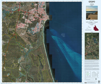 Department of Resources Caloundra (9544-3i) digital map