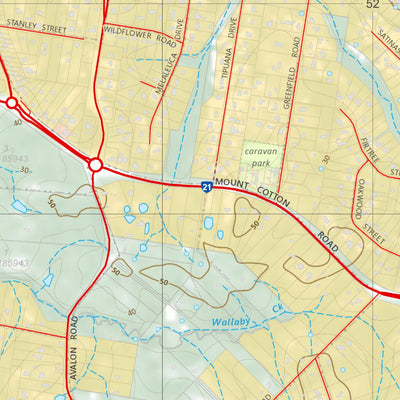 Department of Resources Capalaba (9542-41) digital map
