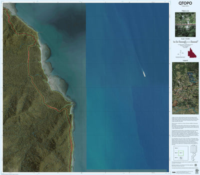 Department of Resources Cape Tribulation (7965-111i) digital map