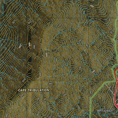 Department of Resources Cape Tribulation (7965-11i) digital map