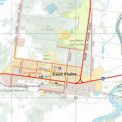 Department of Resources Cecil Plains (9142-41) digital map