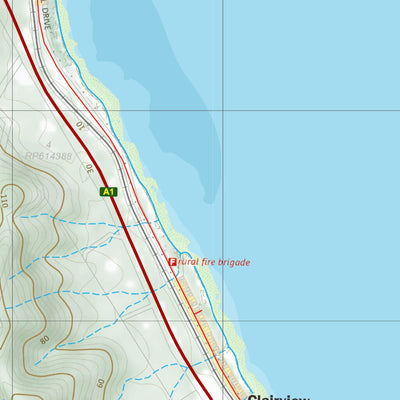 Department of Resources Clairview (8853-44) digital map