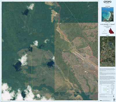 Department of Resources Claudie River (7572-244i) digital map