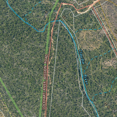 Department of Resources Claudie River (7572-244i) digital map