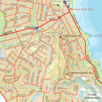 Department of Resources Coolum (9544-44) digital map