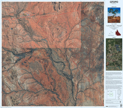 Department of Resources Dajarra (6854-433i) digital map