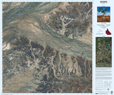 Department of Resources Diamantina Lakes (7150-1i) digital map