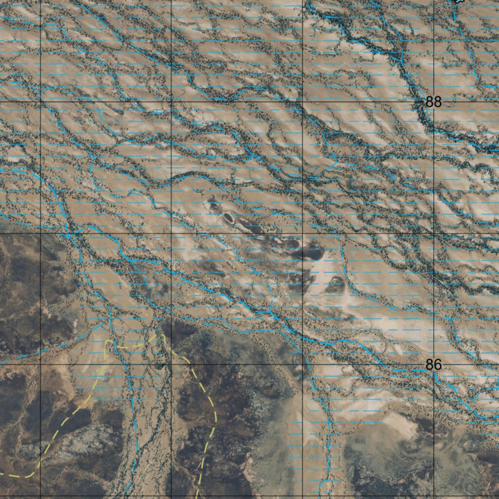 Diamantina Lakes (7150-1i) Map by Department of Resources | Avenza Maps