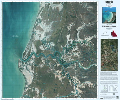 Department of Resources Dinah Island (7165-2i) digital map