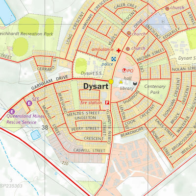 Department of Resources Dysart (8552-14) digital map