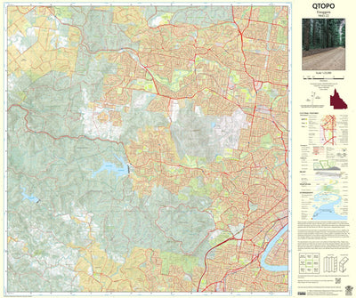 Department of Resources Enoggera (9443-22) digital map