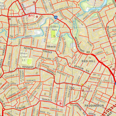 Department of Resources Enoggera (9443-22) digital map
