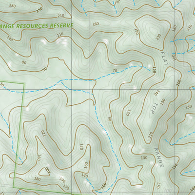 Department of Resources Flat Top Range (9051-32) digital map
