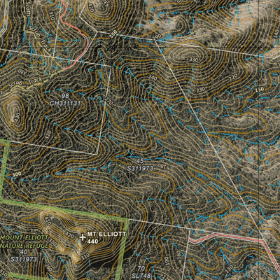 Department of Resources Flinders Peak (9442-24i) digital map