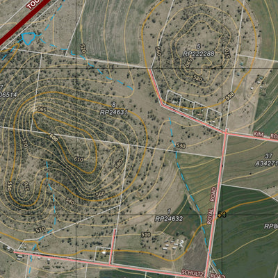 Department of Resources Gowrie Mountain (9242-14i) digital map