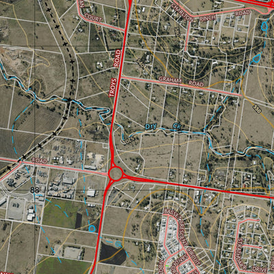 Department of Resources Gowrie Mountain (9242-14i) digital map