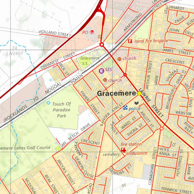 Department of Resources Gracemere (8951-22) digital map