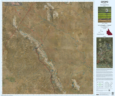 Department of Resources Grosvenor Downs (8553i) digital map