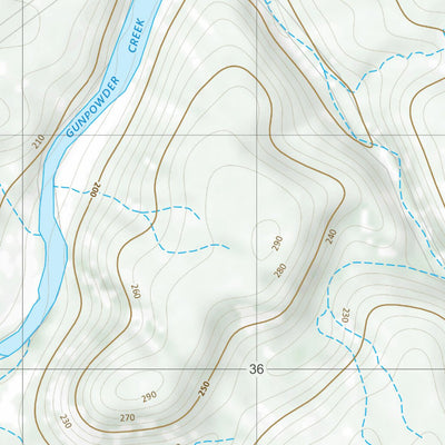 Department of Resources Gunpowder (6758-11) digital map
