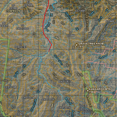 Department of Resources Helidon (9342i) digital map