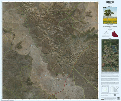Department of Resources Isla Gorge (8847-12i) digital map