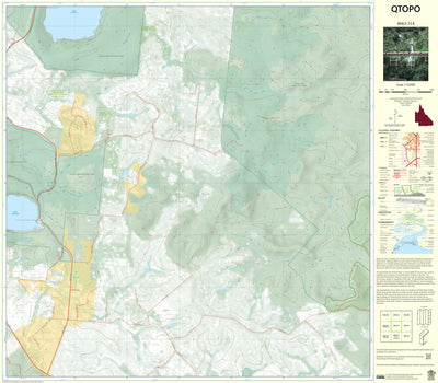 Department of Resources Lake Barrine (8063-314) digital map