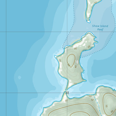 Department of Resources Lindeman Island (8757-33) digital map