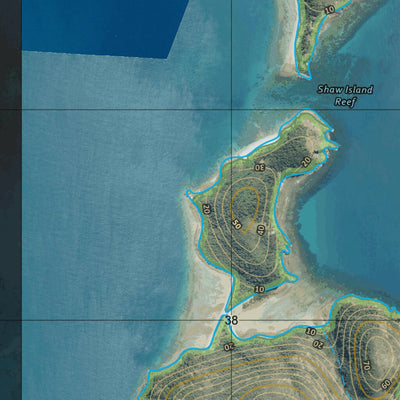 Department of Resources Lindeman Island (8757-33i) digital map