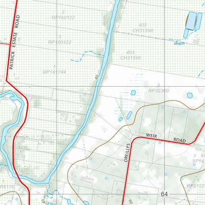 Department of Resources Lowood (9443-33) digital map
