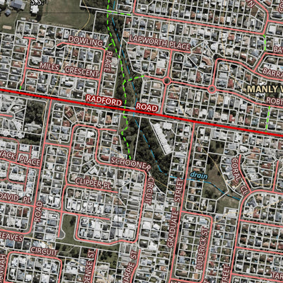 Department of Resources MANLY (9543-323i) digital map
