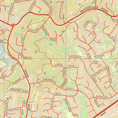 Department of Resources Maroochydore (9544-43) digital map