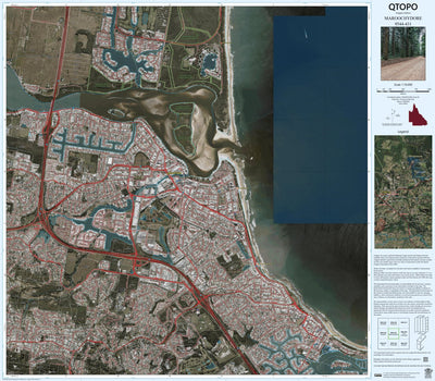 Department of Resources MAROOCHYDORE (9544-431i) digital map
