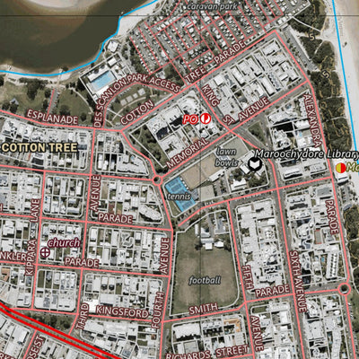 Department of Resources MAROOCHYDORE (9544-431i) digital map