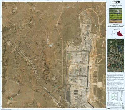 Department of Resources MORANBAH SOUTH (8553-443i) digital map