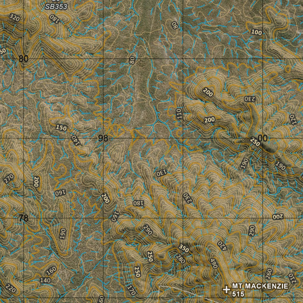 Mount Aberdeen (8457-1i) Map by Department of Resources | Avenza Maps