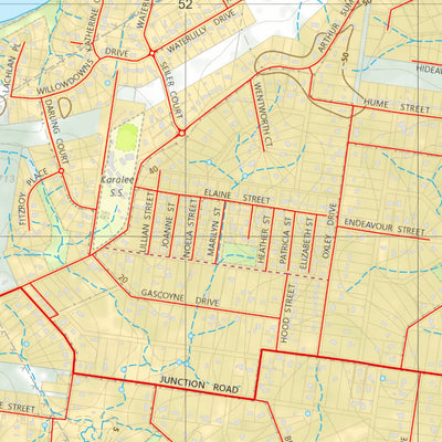 Department of Resources Mount Crosby (9442-14) digital map