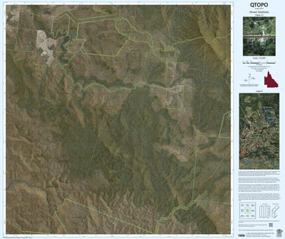 Department of Resources Mount Danbulan (7964-12i) digital map