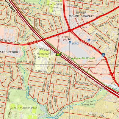 Department of Resources Mount Gravatt (9542-44) digital map