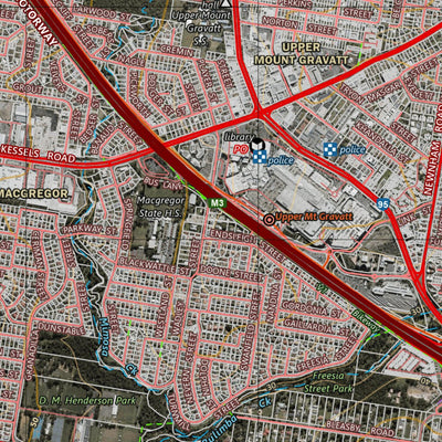 Department of Resources Mount Gravatt (9542-44i) digital map