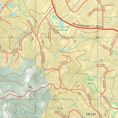 Department of Resources Mudgeeraba (9541-14) digital map