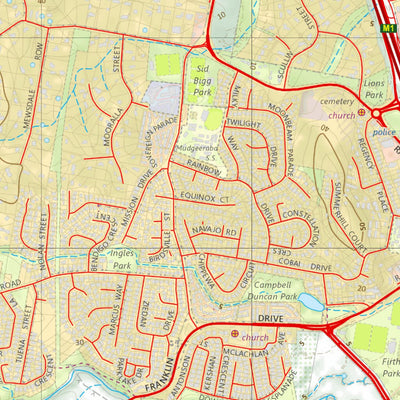 Department of Resources Mudgeeraba (9541-14) digital map