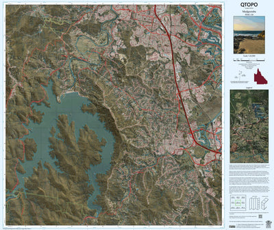 Department of Resources Mudgeeraba (9541-14i) digital map