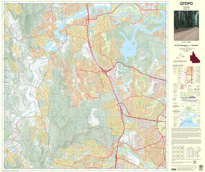 Department of Resources Nerang (9542-23) digital map