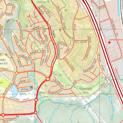 Department of Resources Nerang (9542-23) digital map